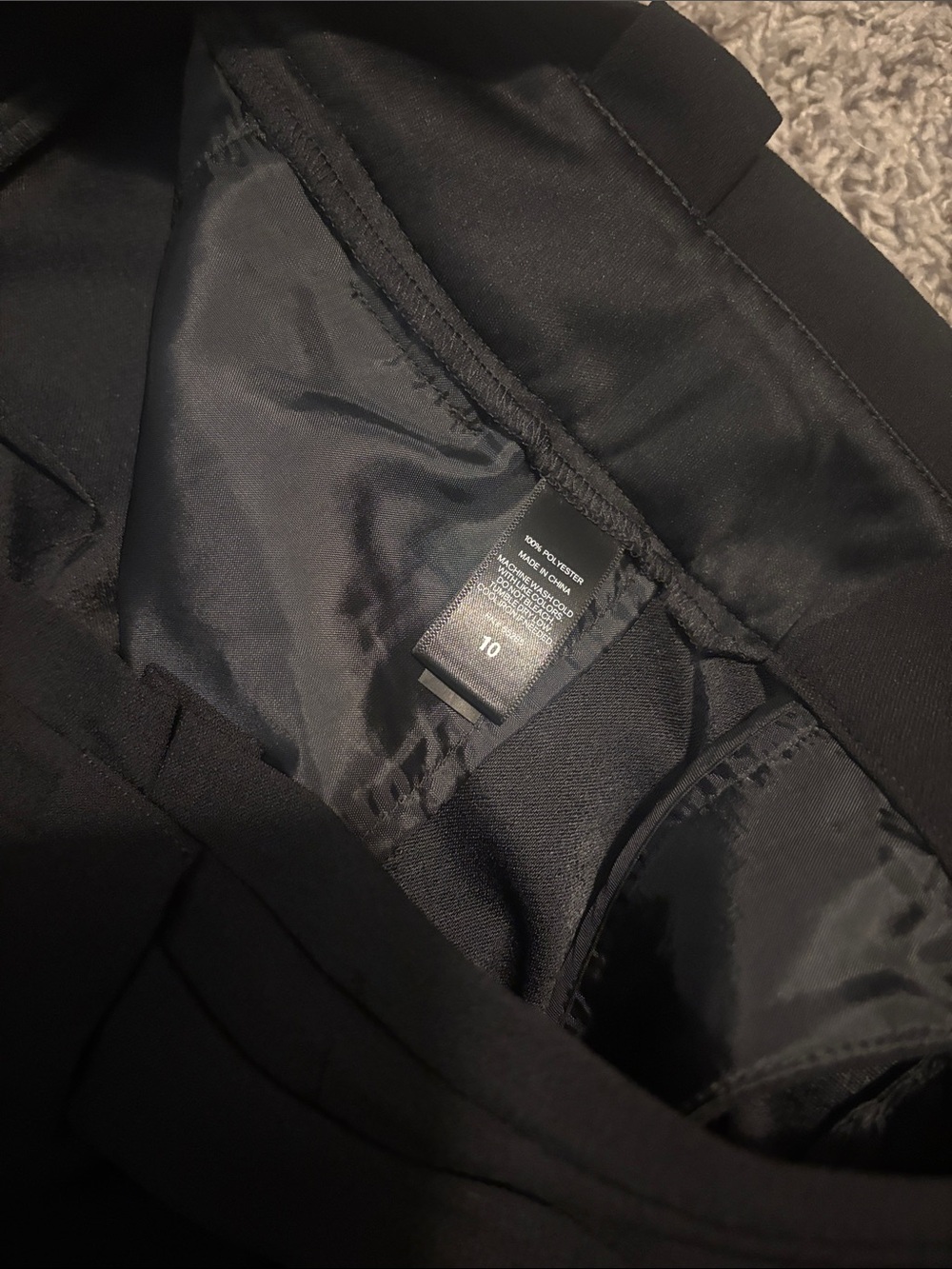 Express Black Paperbag Waist Trousers - Picture 3 of 7